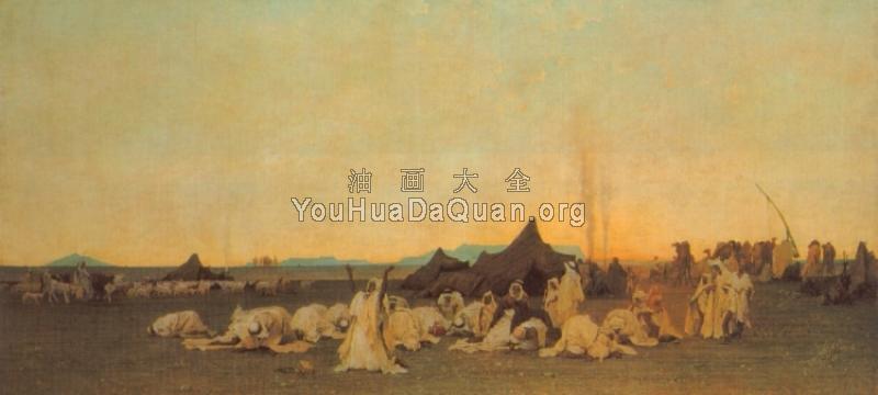 Evening Prayer in the Sahara - 古斯塔夫·阿奇·吉劳梅特
